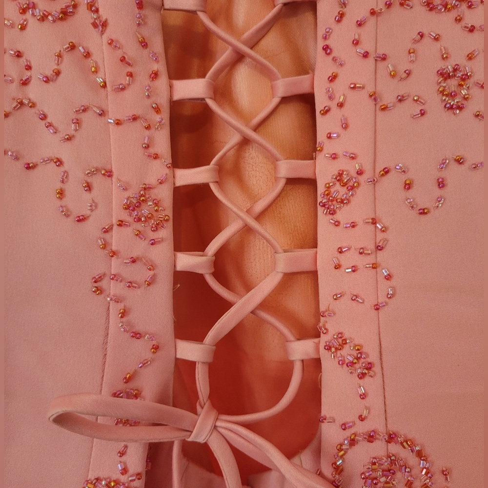 Coral Prom Dress - Picture 6 of 7